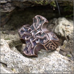 Купить кольцо кельтский крест мужское украшение из меди - распродажа