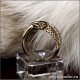 Выгодная цена на кольцо волчья стая - мужское украшение из золотой бронзы