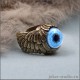 Кольцо с крыльями Ангела и глазом сибирской хаски стильное украшение талисман из бронзы