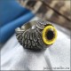 Кольцо глаз "Сокола" с крыльями ангела украшение ручной работы