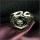 Кольцо с черепом демона Азазель мужской готический перстень в стиле темного фэнтези