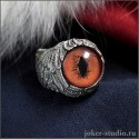 Женское кольцо с глазом Лисы ювелирное украшение ручной работы