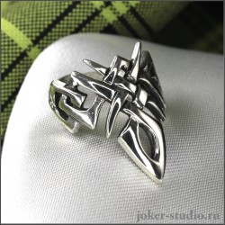 Кельтское кольцо оригинальной формы символ ирландской богини Даны