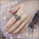 Кльцо для невесты с цирконом в красивой оправе в форме крыльев