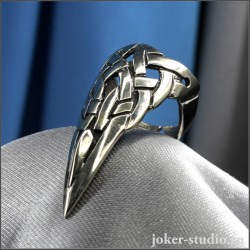 Туат кольцо коготь с кельтским узором красивый ювелирный аксессуар для ногтя