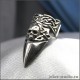 Готическое кольцо-коготь с черепом и кельтским узором "Бран"