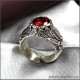 Кольцо с большим красным камнем - Необычные подарки для женщин