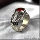 Большой перстень с красным камнем - Заказать подарок жене на день рождения