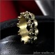 Кольцо с черепами и симвом чисела десять стильное украшение в рок-стиле - Дека