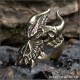 Кольцо золотой дракон мужской перстень с черепом JOKER-STUDIO