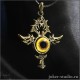 Золотой кулон Анкх готический крест с глазом сокола в интернет-магазине JOKER-STUDIO