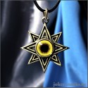 Звезда Иштар амулет с глазом сокола украшение ручной работы из золотой бронзы