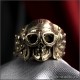 Кольцо с черепом в шлеме японского летчика камикадзе|Купить кольцо с черепом