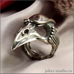 бронзовый перстень Череп ворона «Кутх» купить в интернет-магазине Джокер 