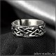 Мужское тонкое кольцо Торк с кельтским орнаметом друда Мерлина в мастерской Джокер