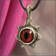 Кулон с глазом огненного дракона в Эльфийской Звезде красивый амулет Звезда магов