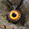 кулон из аргентана с глазом совы