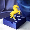 ЖЕЛТАЯ ЛОШАДКА ИГРУШКА НА ЕЛКУ НОВОГОДНИЙ ДЕКОР ДЛЯ ЯРКОГО ПРАЗДНИКА