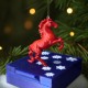 КРАСНАЯ ЛОШАДКА ЕЛОЧНАЯ ИГРУШКА РУЧНОЙ РАБОТЫ НОВОГОДНИЙ ПОДАРОК С СИМВОЛОМ ГОДА 2026