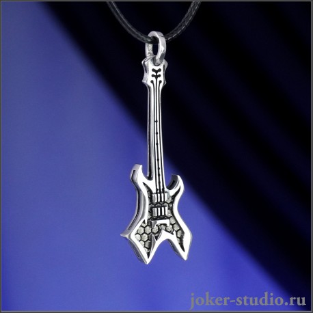 Подарок Неформалу: Подвеска Гитара Warlock – Рок Атрибутика для Бунтарей