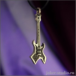 Рок Атрибутика в Действии: Подвеска Гитара Warlock – Идеальный Подарок Неформалу