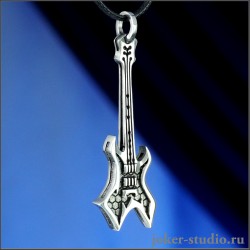 Рок‑подвеска Гитара Warlock: атрибутика в стиле хэви‑метал и хард‑рок