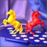 ПОДАРОЧНЫЙ НАБОР ЖЕЛТАЯ и КРАСНАЯ ЛОШАДКА ФИГУРКИ НА ЕЛКУ ДЛЯ ЯРКОГО ПРАЗДНИКА