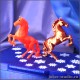 ПОДАРОЧНЫЙ НАБОР ЛОШАДОК ОРАНЖЕВОЙ И ФИОЛЕТО-БРОНЗОВОЙ ИЗИСКАННЫЙ ПОДАРОК