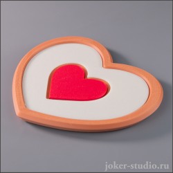 Костеры подставки для горячих напитков в виде сердца красивый декор для кухни