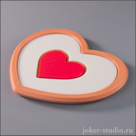Костеры подставки для горячих напитков в виде сердца красивый декор для кухни
