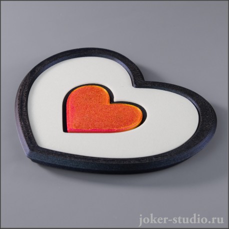 Подставка под чашки и стаканы для дома в форме сердца яркий и красивый декор