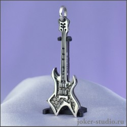 Рок‑подвеска Гитара Warlock: атрибутика в стиле хэви‑метал и хард‑рок