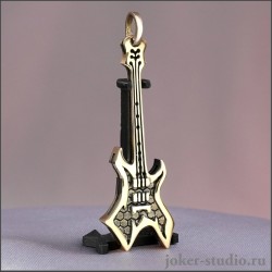 Подвеска в форме гитары Warlock — для тех, кто живёт роком аксессуар в стиле хэви‑метал