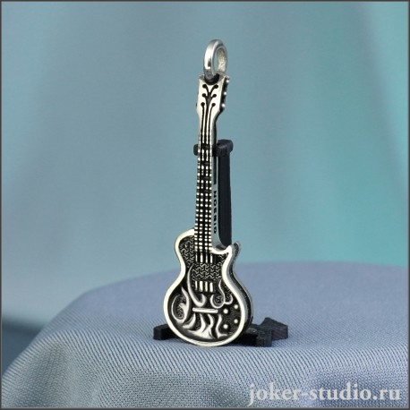 ПОДВЕСКА ГИТАРА GIBSON с ИЗОБРАЖЕНИЕМ СИМВОЛА ХЭВИ-МЕТАЛ УКРШЕНИЕ для ФАНАТОВ РОКА