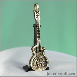 ОРИГИНАЛЬНЫЙ КУЛОН ГИТАРА GIBSON СТИЛЬНЫЙ ПОДАРОК для ТЕХ кто ЛЮБИТ РОК
