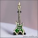 ПОДВЕСКА ГИТАРА WARLOCK с ЗЕЛЕНОЙ ЭМАЛЬЮ ПОДАРОК для ГИТАРИСТА
