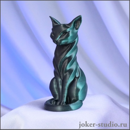 ФИГУРКА с КОШКОЙ ЗЕЛЕНОГО ЦВЕТА СТАТУЭТКА БАСТЕТ АМУЛЕТ для ЗДОРОВЬЯ и СПОКОЙСТВИЯ