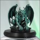 СТАТУЭТКА ГОРГУЛЬЯ ГОТИЧЕСКАЯ ФИГУРКА в МАЛАХИТОВОМ ЦВЕТЕ КРАСИВЫЙ ПОДАРОК в СТИЛЕ ХОРРОР