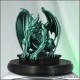 СТАТУЭТКА ГОРГУЛЬЯ ГОТИЧЕСКАЯ ФИГУРКА в МАЛАХИТОВОМ ЦВЕТЕ КРАСИВЫЙ ПОДАРОК в СТИЛЕ ХОРРОР