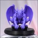 ФИОЛЕТОВАЯ ГОРГУЛЬЯ СТАТУЭТКА В СТИЛЕ ФЭНТЕЗИ ОРИГИНАЛЬНЫЙ ПОДАРОК