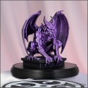 ФИОЛЕТОВАЯ ГОРГУЛЬЯ: МРАЧНАЯ ГОТИЧЕСКАЯ СТАТУЭТКА в МИСТИЧЕСКОМ ЦВЕТЕ НОЧИ КРАСИВЫЙ ПОДАРОК