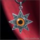 ИШТАР СЕРЕБРЯНЫЙ АМУЛЕТ С РИСУНКОМ ГЛАЗА СОВЫ