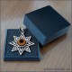 ИШТАР СЕРЕБРЯНЫЙ АМУЛЕТ С РИСУНКОМ ГЛАЗА СОВЫ