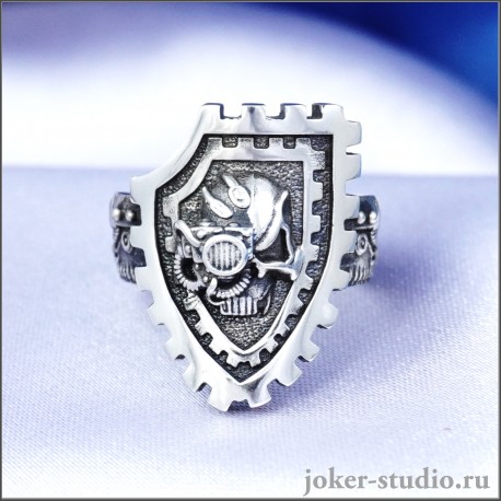 Перстень Механикус оригинальное кольцо Adeptus Mechanicus Warhammer 40,000 (аргентан)