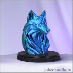 ФИГУРКА ЛИСА СТАТУЭТКА СЕВЕРНОЕ СИЯНИЕ МИСТИЧЕСКИЙ ДЕКОР и КРАСИВЫЙ ПОДАРОК