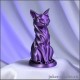 ФИГУРКА ФИОЛЕТОВАЯ КОШКА БАСТЕТ ЭЗОТЕРИЧЕСКАЯ СТАТУЭТКА для ПОДАРКА