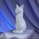 ФИГУРКА БЕЛАЯ КОШКА БАСТЕТ для ДЕКОРА и ТВОРЧЕСТВА ОРИГИНАЛЬНЫЙ ПРЕЗЕНТ КРАСИВАЯ СТАТУЭТКА