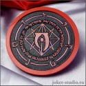 Подставка под кружку «Врата Обливиона» из пластика — костер-сувенир The Elder Scrolls