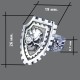 Перстень Механикус оригинальное кольцо Adeptus Mechanicus Warhammer 40,000 (аргентан)