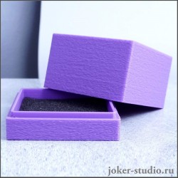 Подарочная коробка 5х5х4 cм для коллекционных фигурок и мерча фиолетовая (Опт / Розничная продажа)